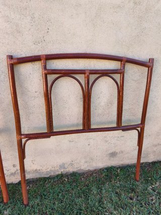 Pareja cabeceros vintage bambú