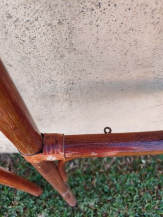 Pareja cabeceros vintage bambú