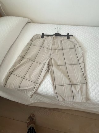 Pantalones cortos de cuadros para hombre