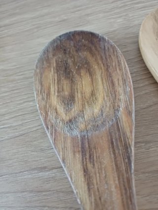 Juego cubiertos madera, 3€ todos