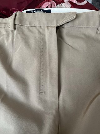 Pantaloni S'Max Mara donna beige tg 40