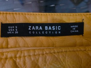 Falda Zara color mostaza