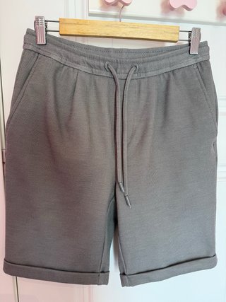 Zara Bermudas/Shorts Elegantes Casuales Grises