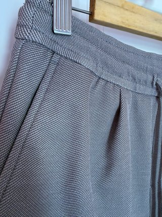 Zara Bermudas/Shorts Elegantes Casuales Grises