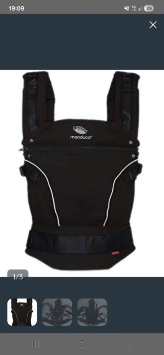 Mochila Porteo Manduca Negra