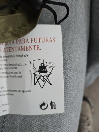 Silla Camping para la bienvenida del papá león