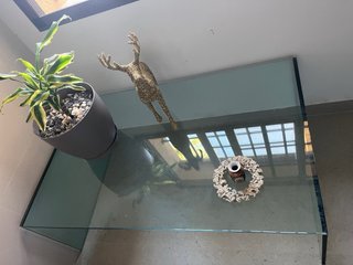 Mesa de cristal grande