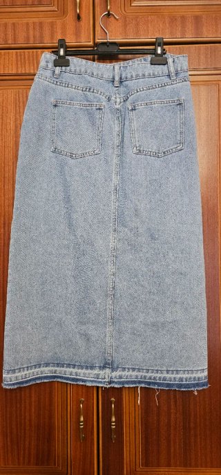 Falda vaquera midi talla L