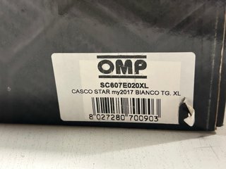 Casco OMP para coche XL 60cm Blanco