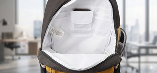 Mochila Quiksilver Negra y Amarilla Unisex