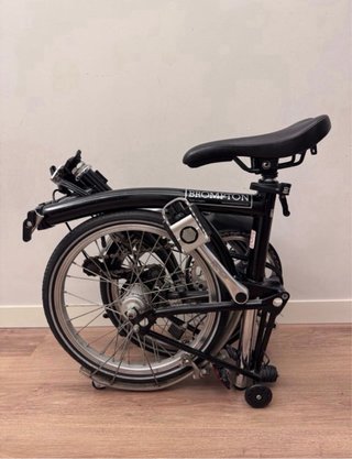 Bicicleta Plegable Brompton Negra 6V