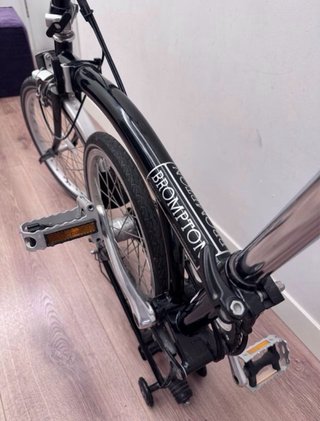 Bicicleta Plegable Brompton Negra 6V