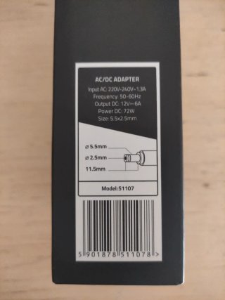 Adaptador AC/DC Monolith Qoltec 12V 1A