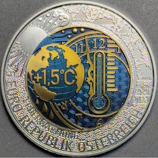 2 Monedas Austria Niobio 2020/2023