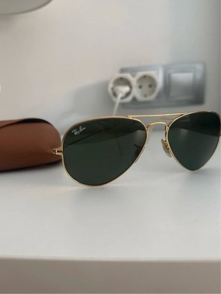 Gafas Ray-Ban Aviator Doradas y Verdes