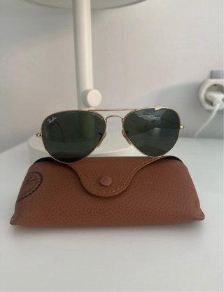 Gafas Ray-Ban Aviator Doradas y Verdes