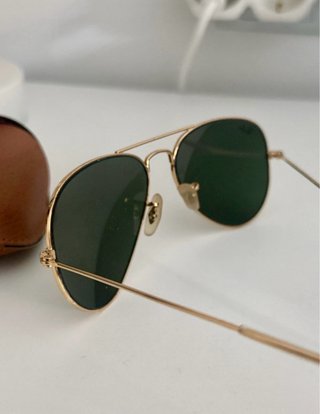 Gafas Ray-Ban Aviator Doradas y Verdes