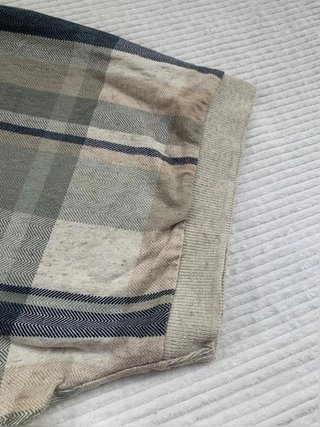 Polo Chaps Ralph Lauren cuadros beige azul vintage XL