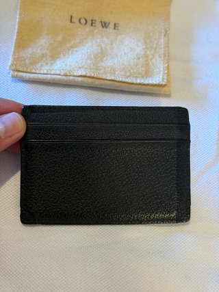 Tarjetero Loewe Negro Piel