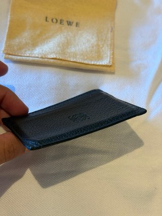 Tarjetero Loewe Negro Piel