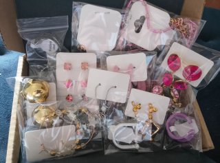 Box gioielli oro e rosa