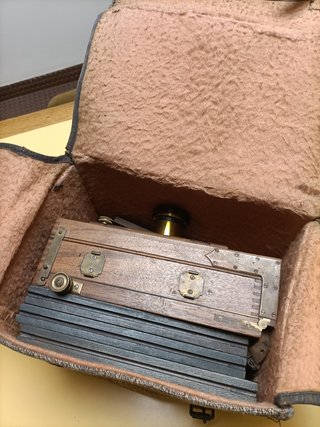 Cámara fotográfica antigua de coleccionismo