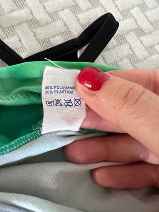 Costume da bagno vintage verde tie-dye