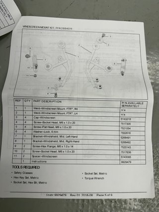 Parabrisas Indian FTR 1200 Mid