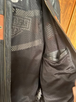 Chaqueta Cuero Harley-Davidson Negra y Naranja