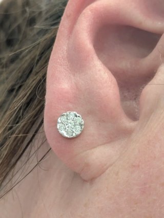 Pendientes Oro 18k Diamantes