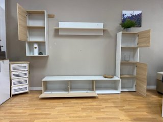 ¡¡GRAN OFERTA!! Mueble TV 4 piezas blanco cambria