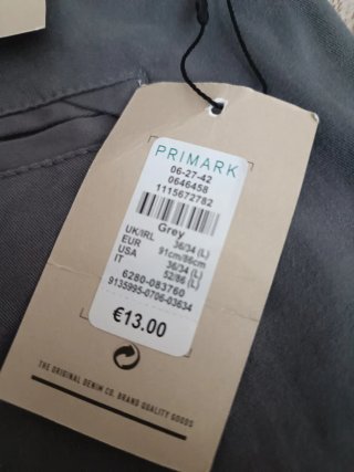 Pantalones Chino Primark W36 L34