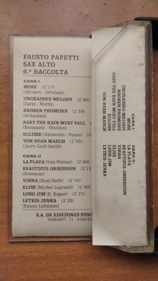 Casete Fausto Papetti - 6° Raccolta