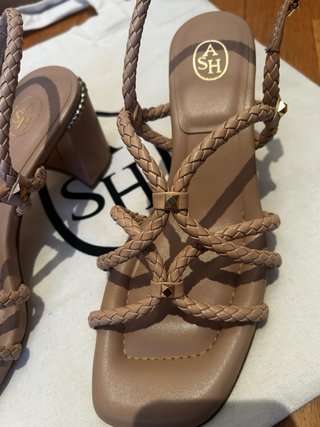 Sandalias ASH Beige Trenzadas