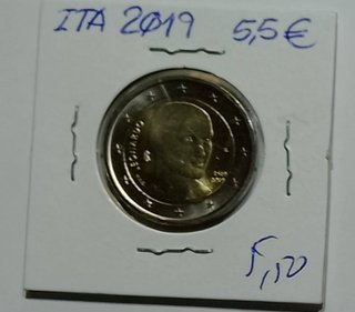 2 Euros Italia 2019 Leonardo Da Vinci