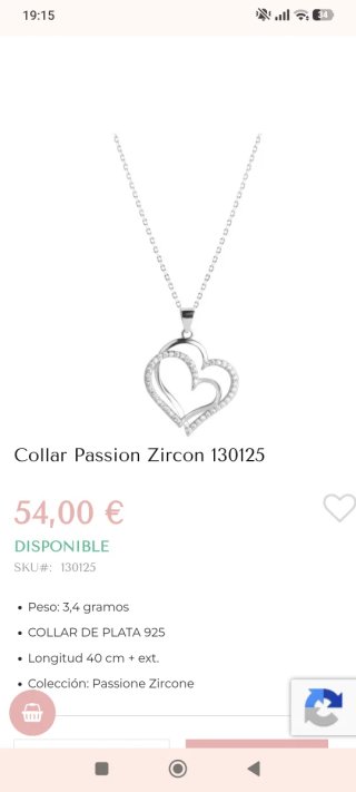 Collar Plata Corazones Chi Mi Ama Gioielli