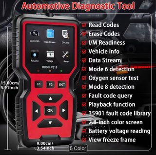 Máquina Diagnóstico Multimarca OBDII V519 Nuevo