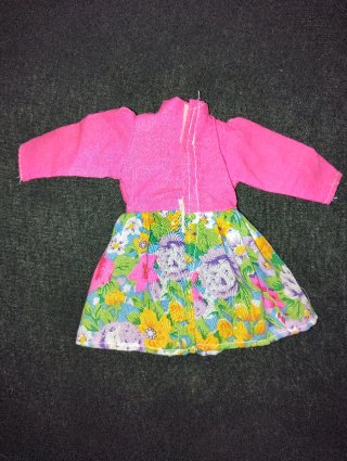 Vestito rosa acceso Barbie vintage