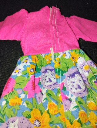 Vestito rosa acceso Barbie vintage