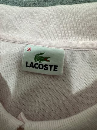 Polo Lacoste Rosa Talla M Mujer