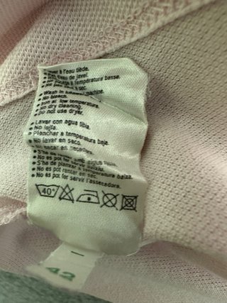 Polo Lacoste Rosa Talla M Mujer