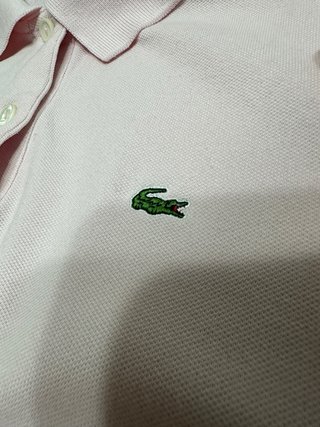 Polo Lacoste Rosa Talla M Mujer