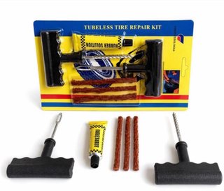 Kit reparación pinchazos tubeless moto coche NUEVO