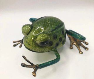 Figura Rana Artesanal Hojalata