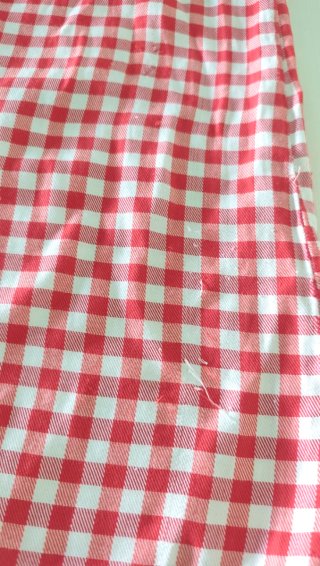 Vestido Anabel Lee cuadros rojos y blancos