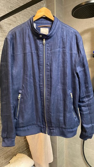 Cazadora Zara Hombre Azul Talla XL