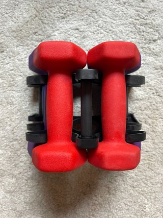 Set Mancuernas 1kg, 2kg, 3kg. Excelente estado