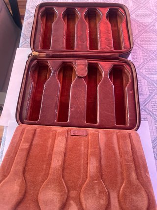 Portagioie in pelle per 6 orologi