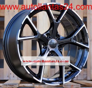 8821 JUEGO DE 4 LLANTAS AUDI RS BLACK META r534383