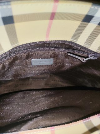 Bolso Burberry Cuadros Beige y Marrón